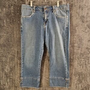 Levi's 515 Capri Jeans Women's Size 8 Light Wash Cropped Denim